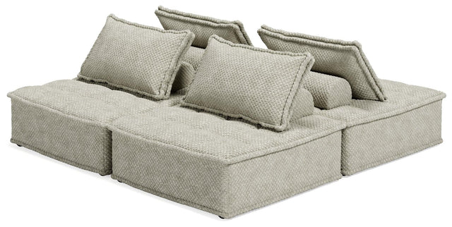 Bales Taupe 4-Piece Modular Sectional seating main view