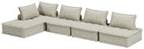 Bales Taupe 5-Piece Modular Sectional seating main view