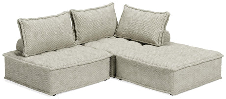 Bales Taupe 3-Piece Modular Sectional Sofa main view