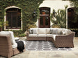 Beachcroft Beige 5-Piece Outdoor Sectional Seating Set full view