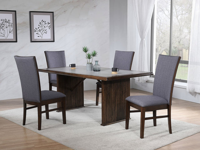Main view of Sherwood Brown rectangular dining room set