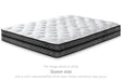 Front view of 10 Inch Pocketed Hybrid Full Mattress in white