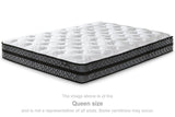 Front view of 10 Inch Pocketed Hybrid Full Mattress in white