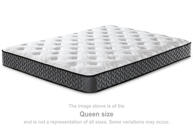 8 Inch Bonnell Hybrid White King Mattress angled side view