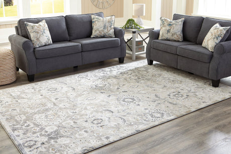 Kilkenny Multi 7x10 Floral Patterned Rug by Ashley - full view
