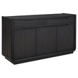 Leandro Dining Sideboard in burnished black, front view