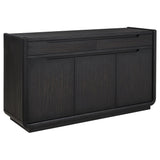 Leandro Dining Sideboard in burnished black, front view