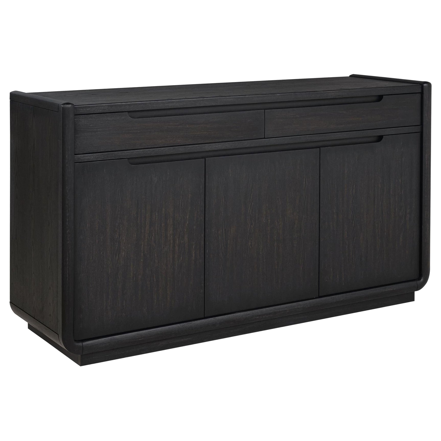 Leandro Dining Sideboard in burnished black, front view