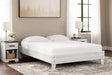 Shawburn Whitewash Queen Platform Bed front angle