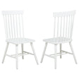 Andrews Windsor spindle back dining side chair white front angle