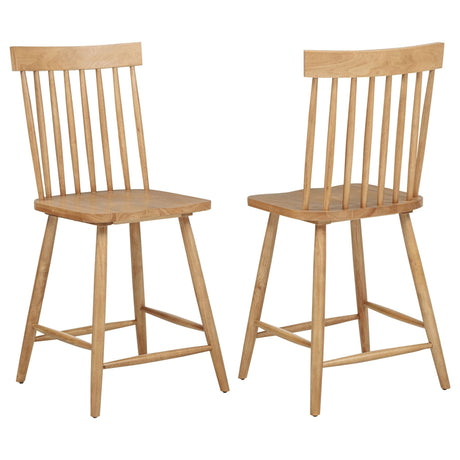 Andrews Windsor light ash counter height dining side chair front view
