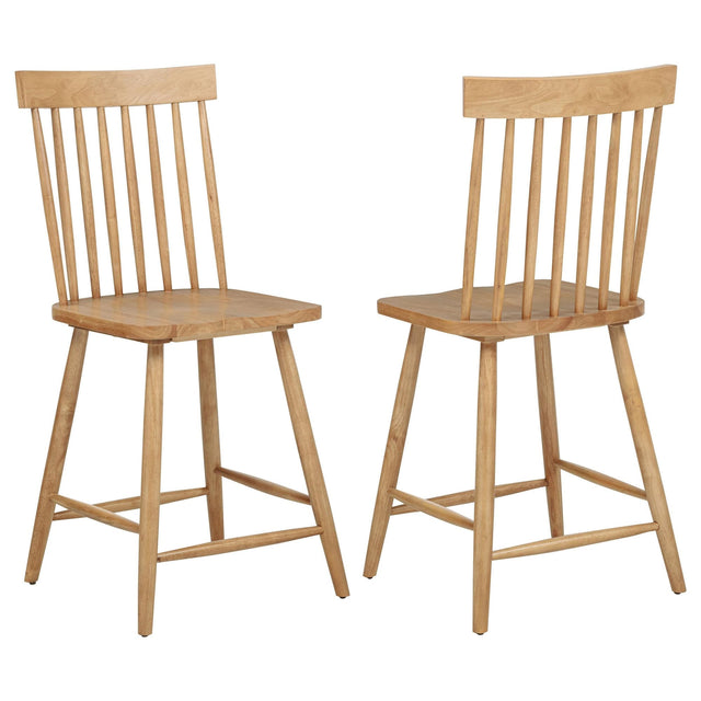Andrews Windsor light ash counter height dining side chair front view