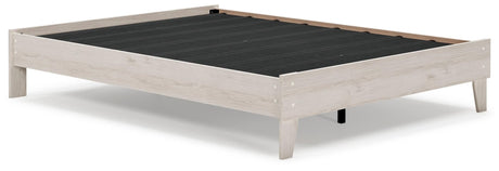 Socalle Light Natural Queen Platform Bed front view