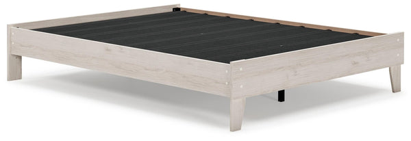 Socalle Light Natural Queen Platform Bed front view