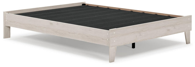 Socalle Light Natural Queen Platform Bed front view