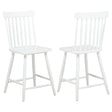 Andrews Windsor counter height dining side chair white front view