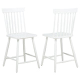 Andrews Windsor counter height dining side chair white front view
