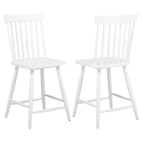 Andrews Windsor counter height dining side chair white front view