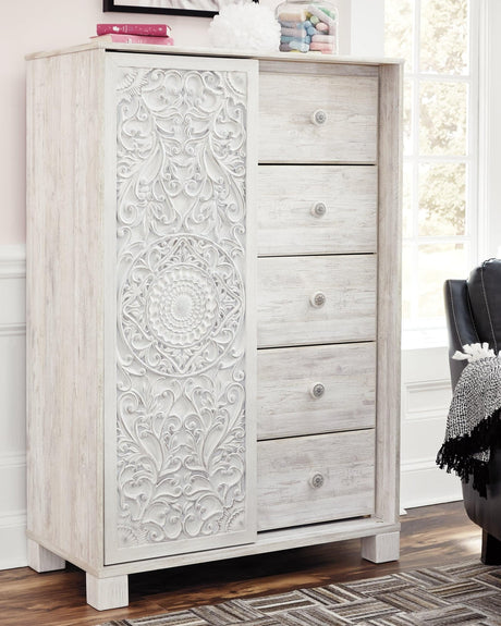 Paxberry Whitewash Dressing Chest front angled view