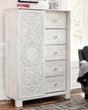 Paxberry Whitewash Dressing Chest front angled view