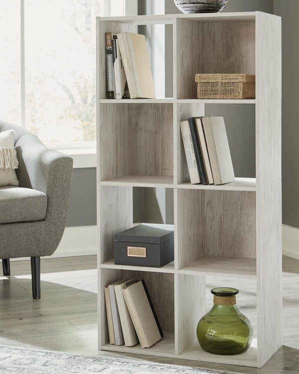Paxberry Whitewash Eight-Cube Organizer front angle