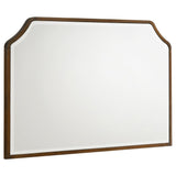 Garland dresser mirror brown cherry front view