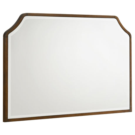 Garland dresser mirror brown cherry front view