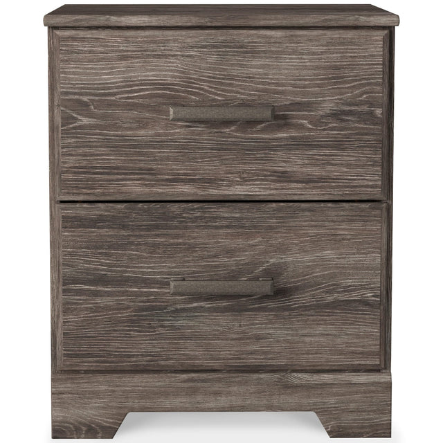 Ralinksi Gray Nightstand front view in gray finish