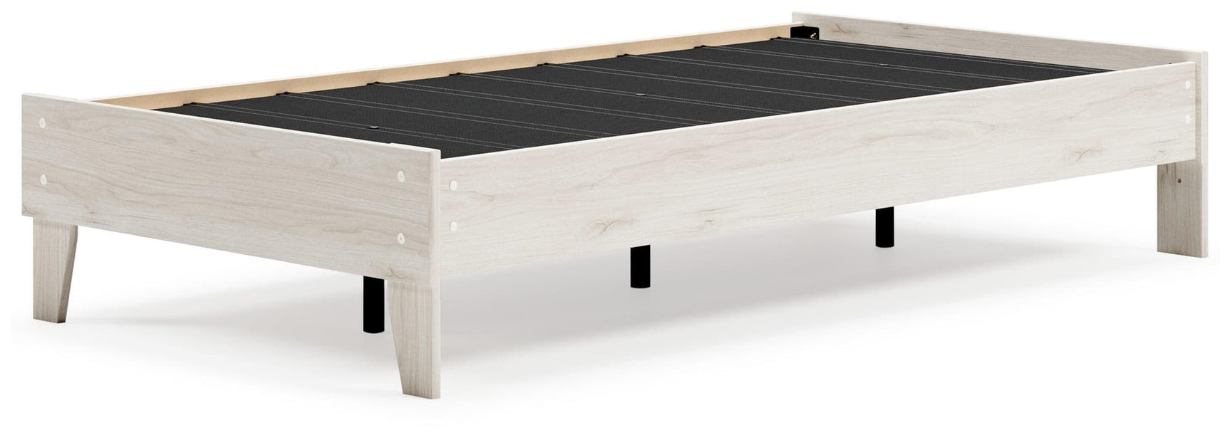 Socalle Light Natural Twin Platform Bed front angle view