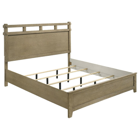 Hazlewood 59-inch Eastern King Panel Bed Vineyard Oak front view