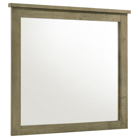 Hazlewood Vineyard Oak dresser mirror front view