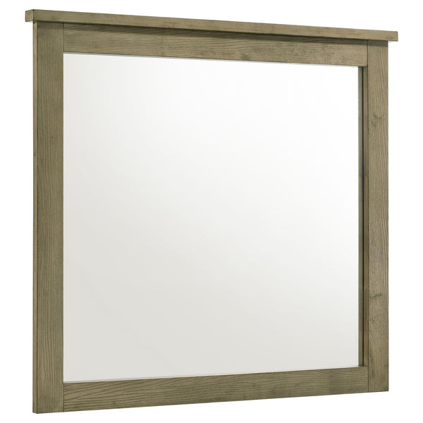 Hazlewood Vineyard Oak dresser mirror front view