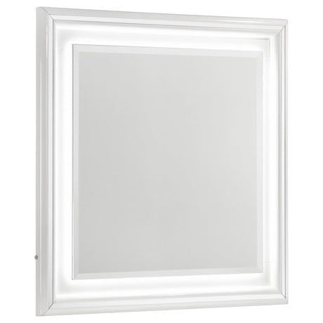 Cassia dresser mirror white high gloss front view