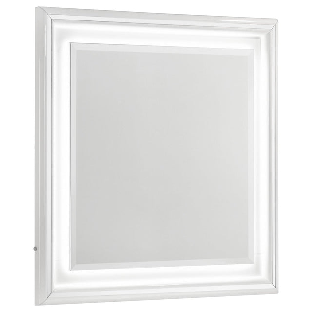 Cassia dresser mirror white high gloss front view