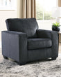 Altari Slate Chenille Chair angled front view