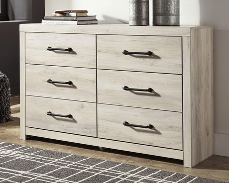 Cambeck Whitewash Dresser front view in whitewash finish