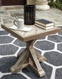 Beachcroft Beige Outdoor End Table front view