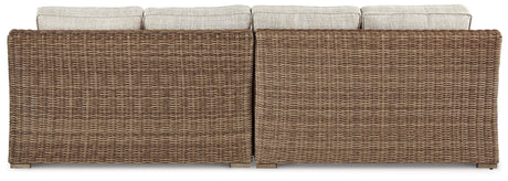 Beachcroft Beige Left-arm Facing Loveseat angled view