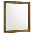 Henderson dresser mirror medium oak, front view
