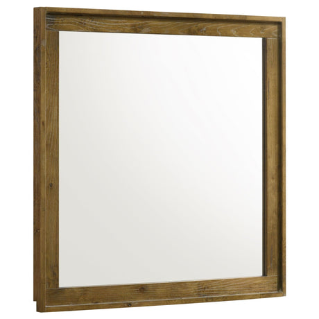 Henderson dresser mirror medium oak, front view