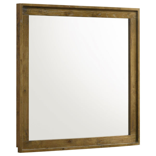 Henderson dresser mirror medium oak, front view