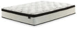 Chime 12 Inch Hybrid Full Mattress white top and side view