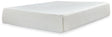 Chime 12 Inch Memory Foam Mattress view of mattress side in white cover