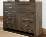 Juararo Dark Brown Dresser front view