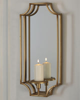 Dumi Gold Finish Wall Sconce front view