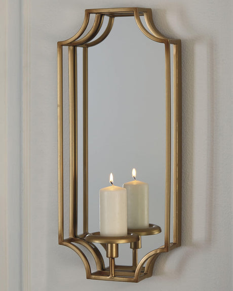 Dumi Gold Finish Wall Sconce front view