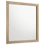 Arielle dresser mirror front view in light oak finish