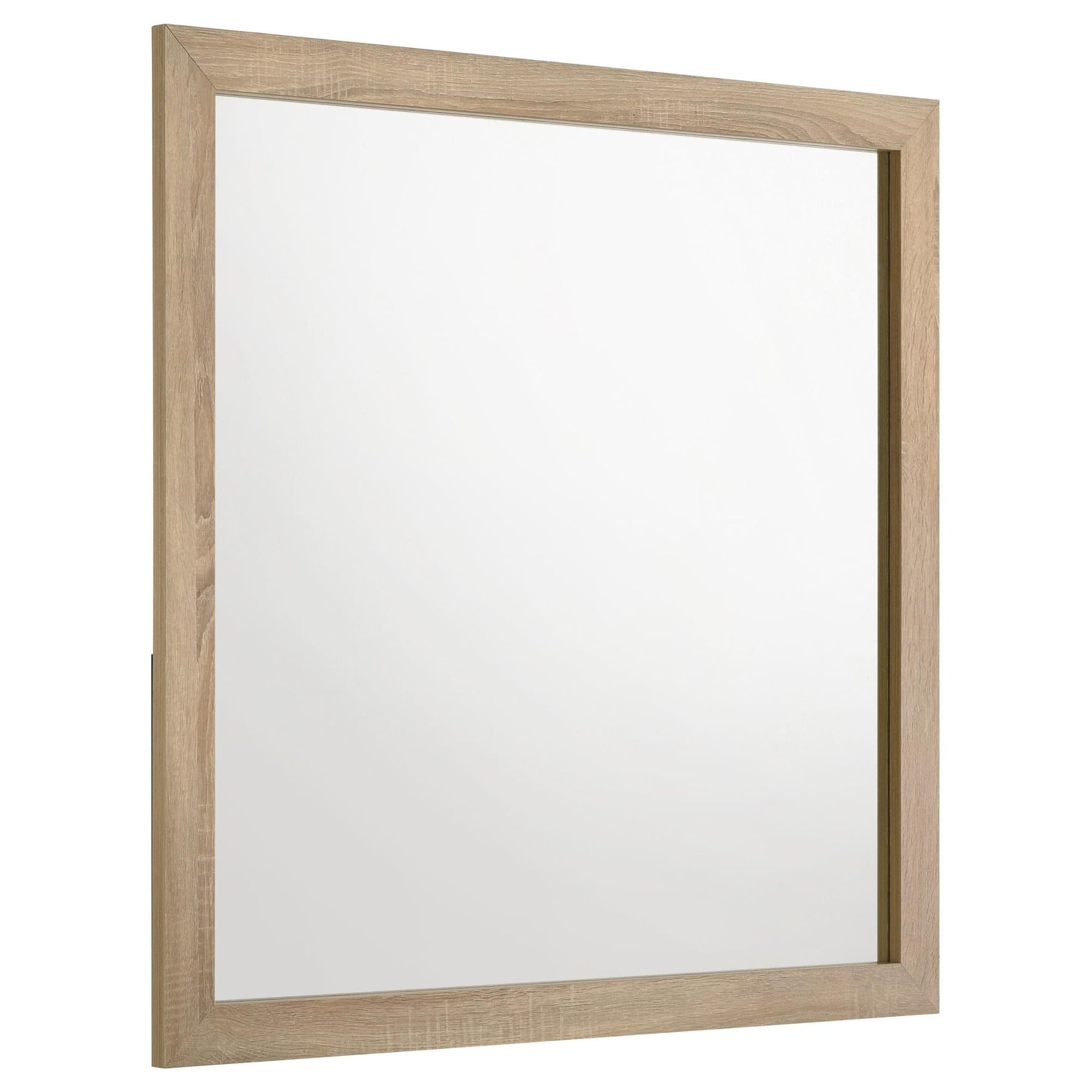 Arielle dresser mirror front view in light oak finish