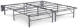 Better Than a Boxspring gray 2-piece split king foundation angled view