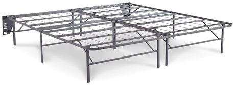Better Than a Boxspring gray 2-piece split king foundation angled view